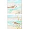 Sandpiper Beach by Cynthia Coulter 14" x 14" Canvas Wall Art (Set of 2)